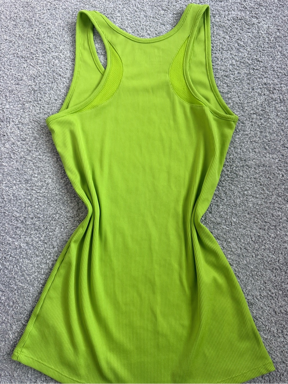 Under Armour Neon Lime Ribbed Racerback Tank - Picture 4 of 4
